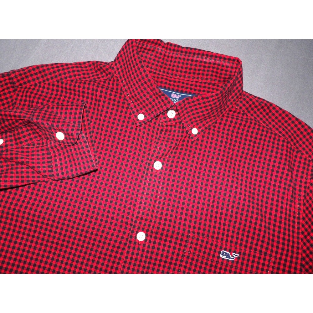 Vineyard Vines Classic Fit Plaid Stretch Tucker Button Up Shirt Men's Medium‎